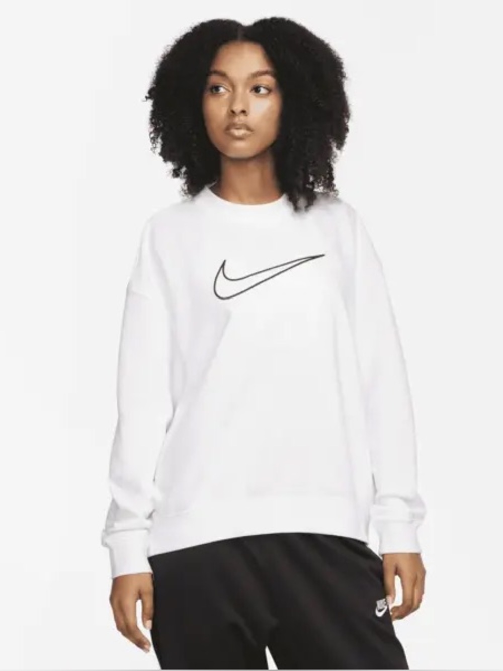 Women’s Nike Dri-FIT Get Fit sweatshirt White Small S